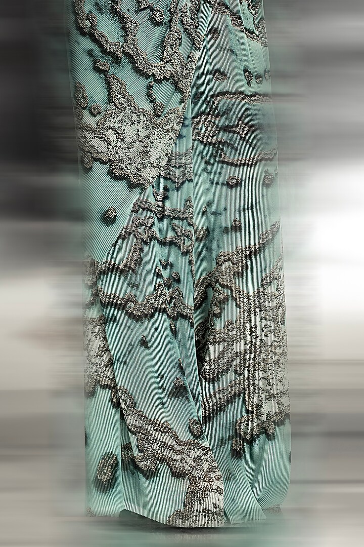Coast Poly Georgette Printed Trousers by Abhishek Sharma at Pernia's Pop Up Shop