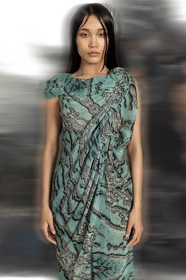 Coast Poly Georgette Printed Trousers by Abhishek Sharma at Pernia's Pop Up Shop