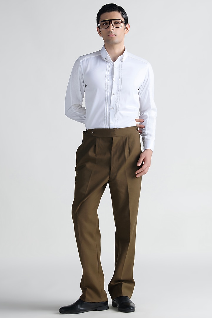 White Cotton Summer Shirt by Abkasa at Pernia's Pop Up Shop