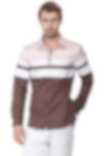 Multi Colored Summer Shirt In Cotton by Abkasa at Pernia's Pop Up Shop