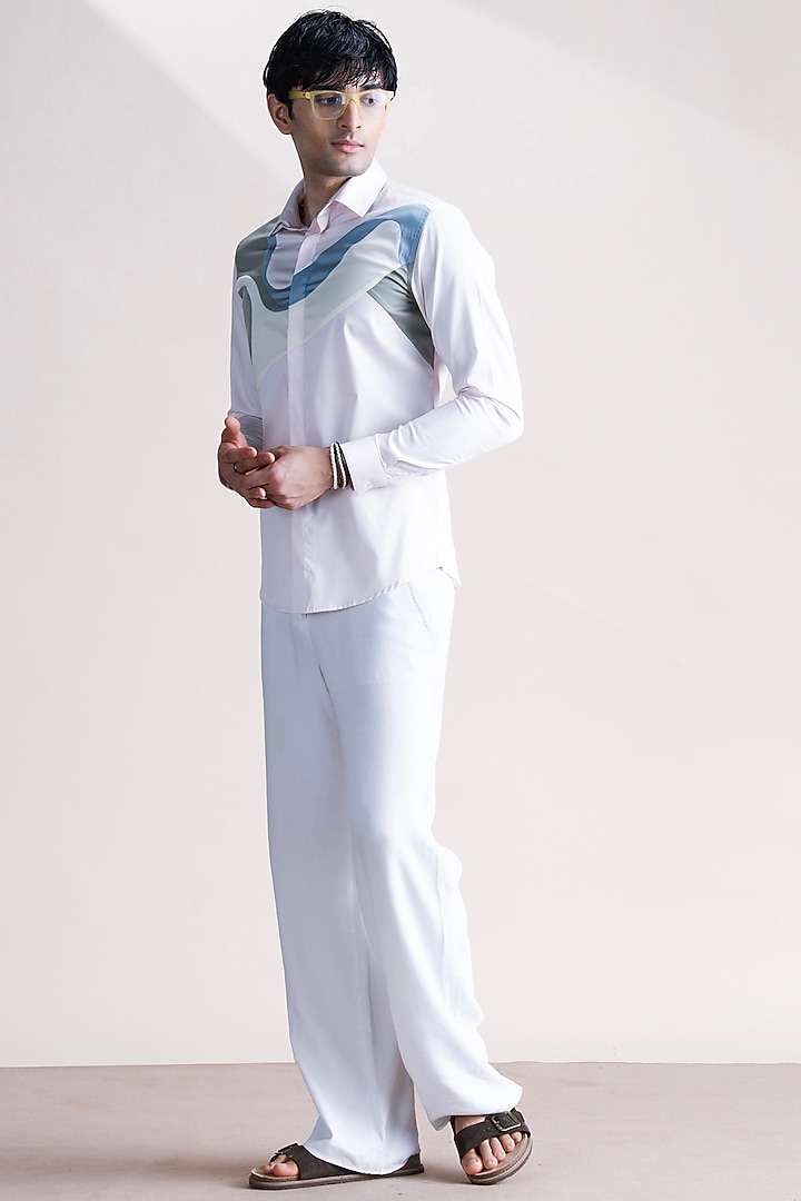 Pink Cotton Party Wear Shirt by Abkasa at Pernia's Pop Up Shop