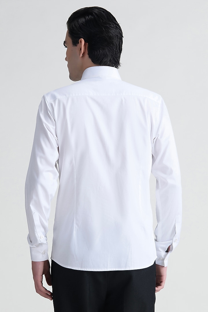 White Cotton Summer Shirt by Abkasa at Pernia's Pop Up Shop