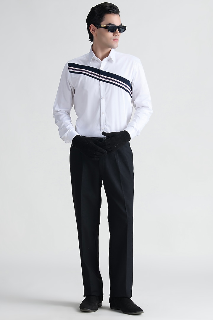 White Cotton Summer Shirt by Abkasa at Pernia's Pop Up Shop