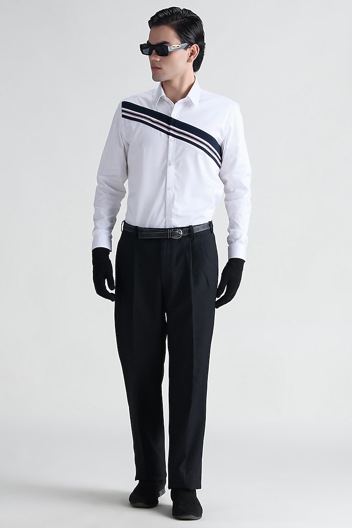 White Cotton Summer Shirt by Abkasa at Pernia's Pop Up Shop