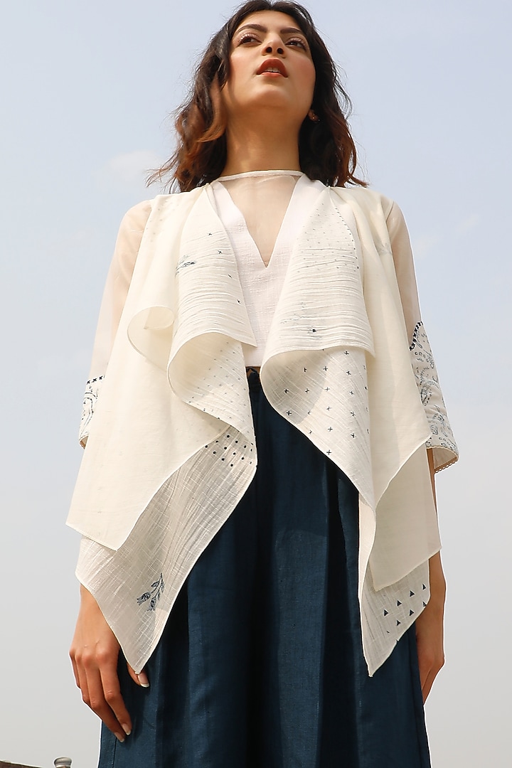 Ivory Organic Cotton Top by Arcvsh by Pallavi Singh at Pernia's Pop Up Shop