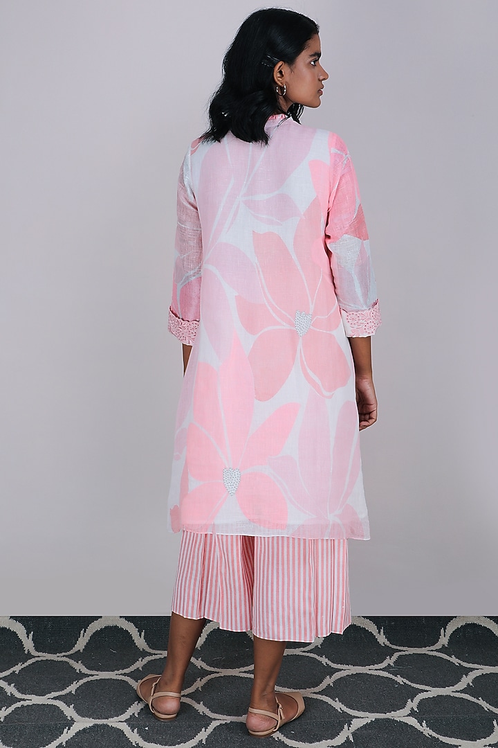 Pink Printed Tunic by Arcvsh by Pallavi Singh at Pernia's Pop Up Shop