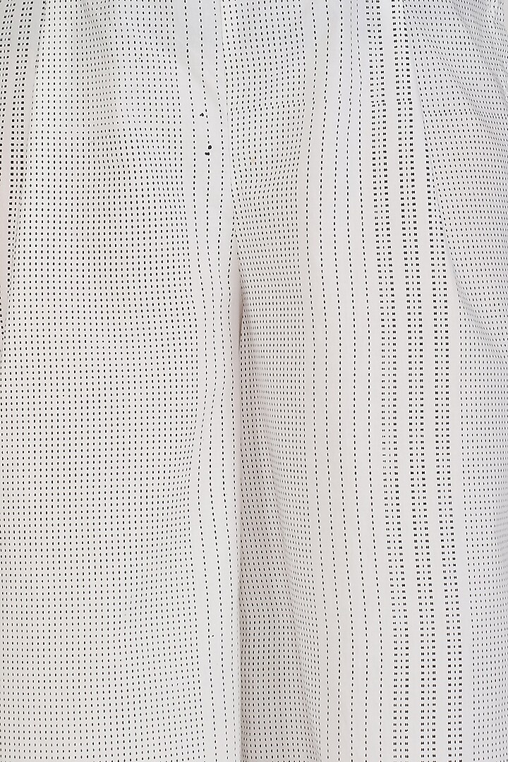 White Printed Harem Pants by Abhi Singh at Pernia's Pop Up Shop