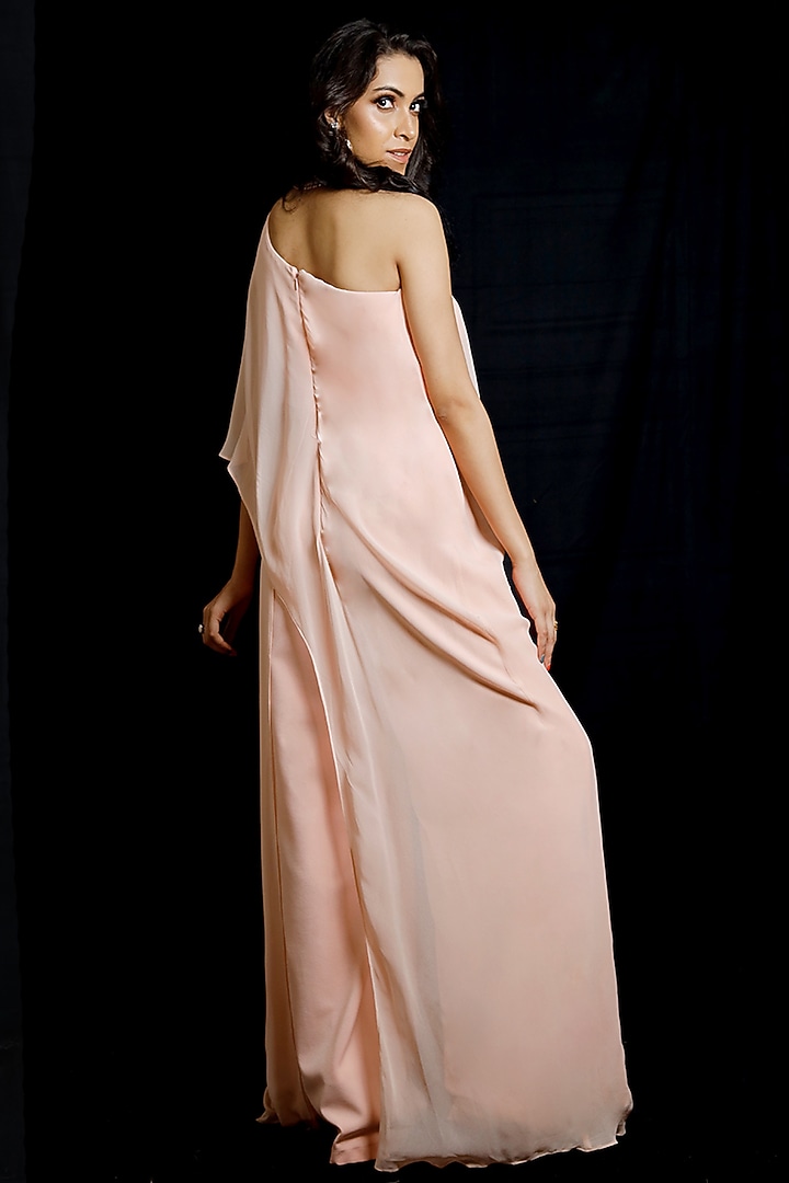 Pink Embroidered Jumpsuit by Archana Kochhar at Pernia's Pop Up Shop