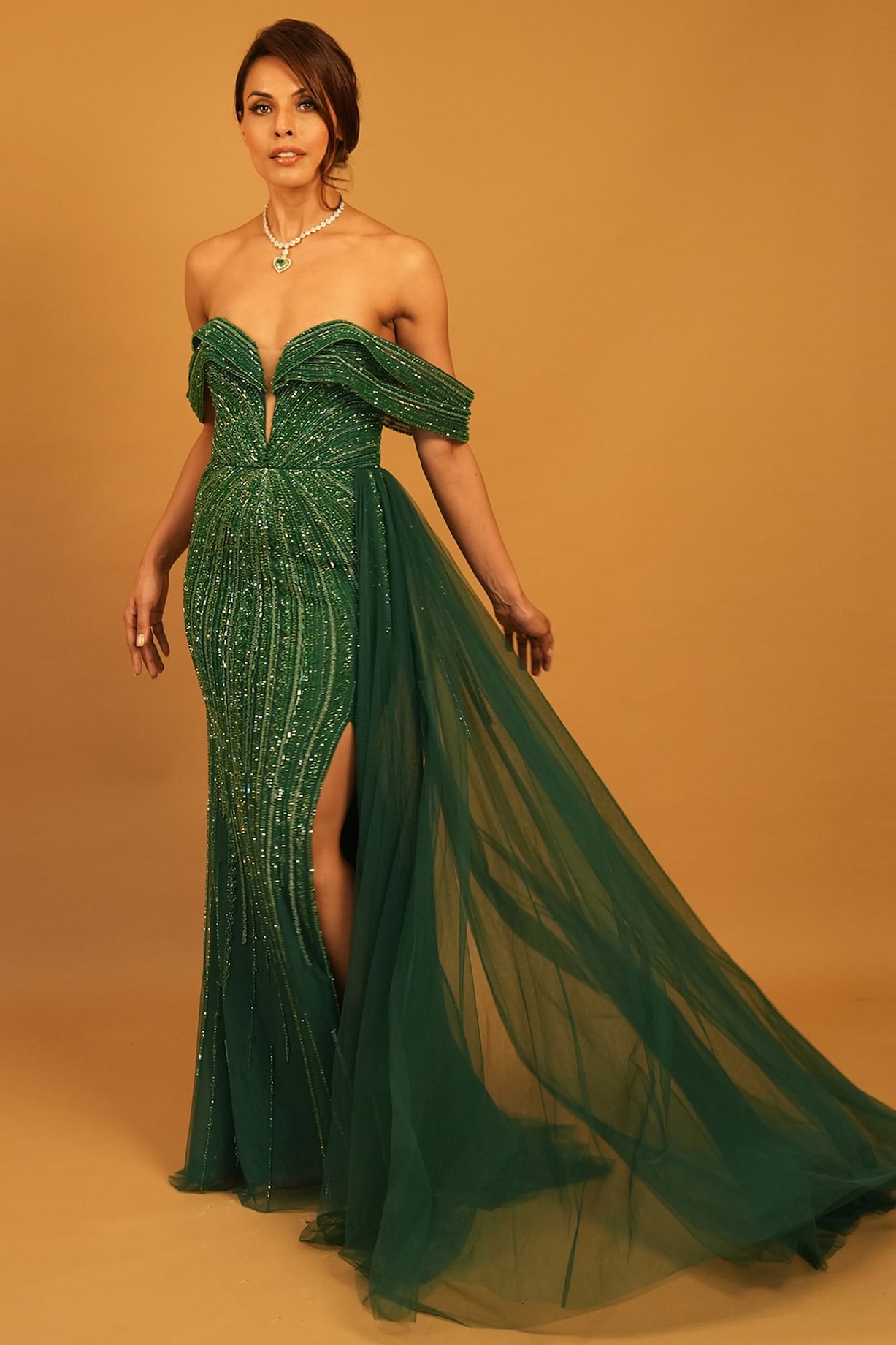 Vile Parle Pretty Woman Dress Store Blue Georgette Sequins