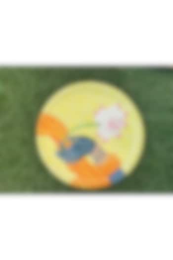 Yellow Mango Wood Pichwai Hand-Painted Wall Art by ACE THE SPACE at Pernia's Pop Up Shop