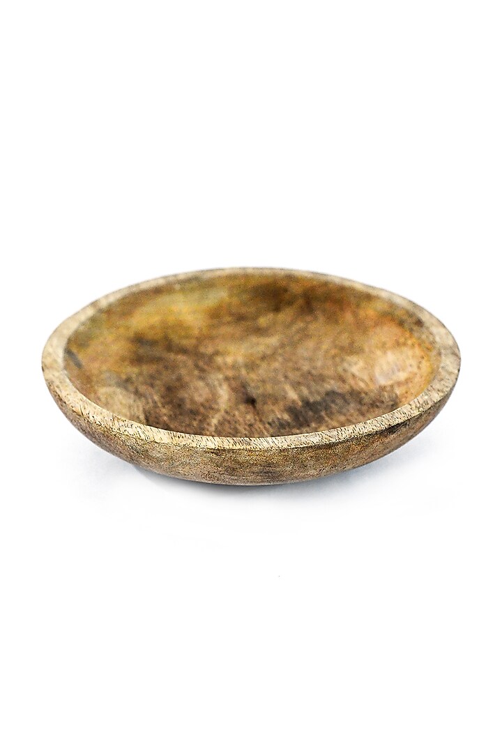 Brown Mango Wood Handcrafted Salad Bowl by ACE THE SPACE at Pernia's Pop Up Shop