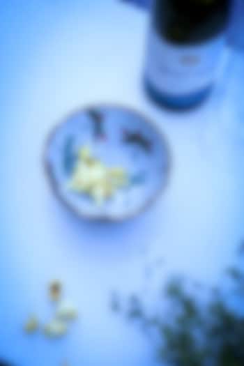 White Mango Wood Enameled Serving Bowl by ACE THE SPACE at Pernia's Pop Up Shop