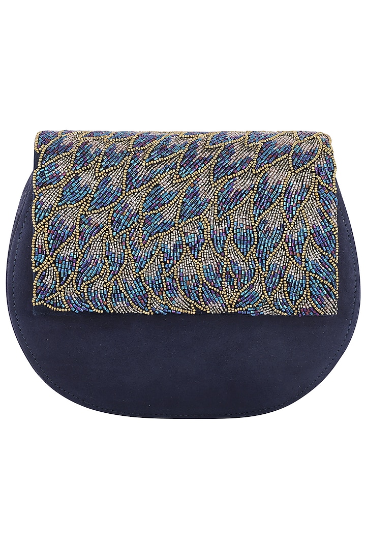 Blue embellished clutch available only at Pernia's Pop Up Shop.
