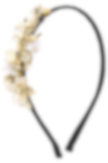 Gold and Silver Sequins and Crystal Embellished Hairband by Studio Accessories