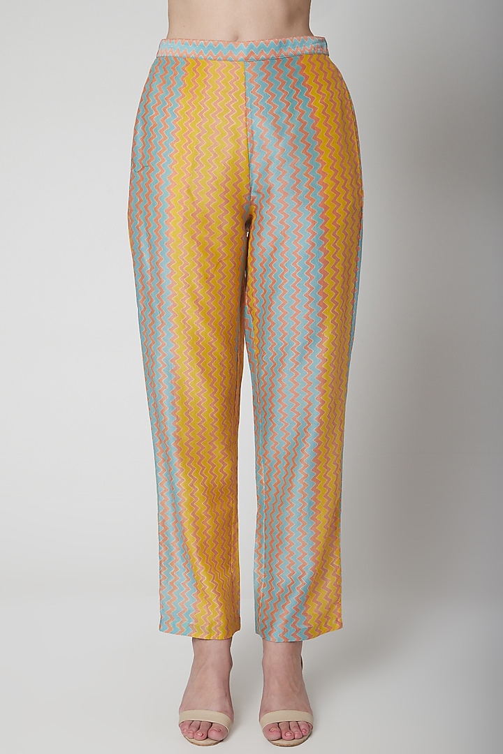 Yellow Chanderi Cotton Kurta by Anupamaa Dayal at Pernia's Pop Up Shop