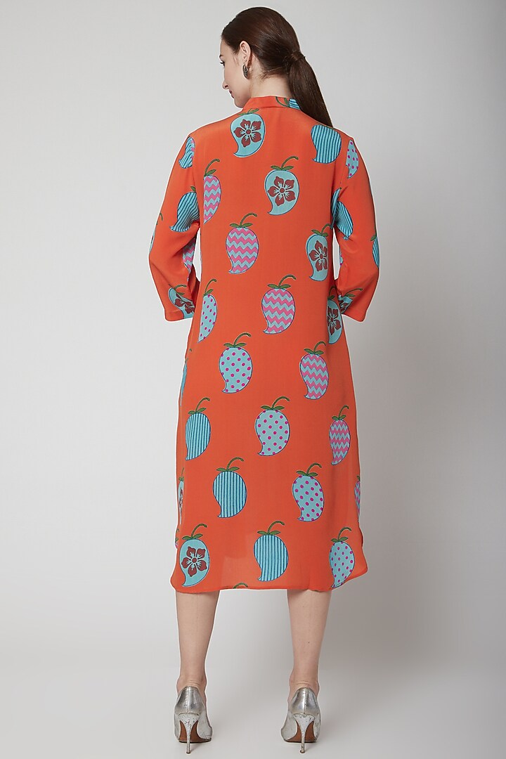 Orange Sanya Tunic by Anupamaa Dayal at Pernia's Pop Up Shop