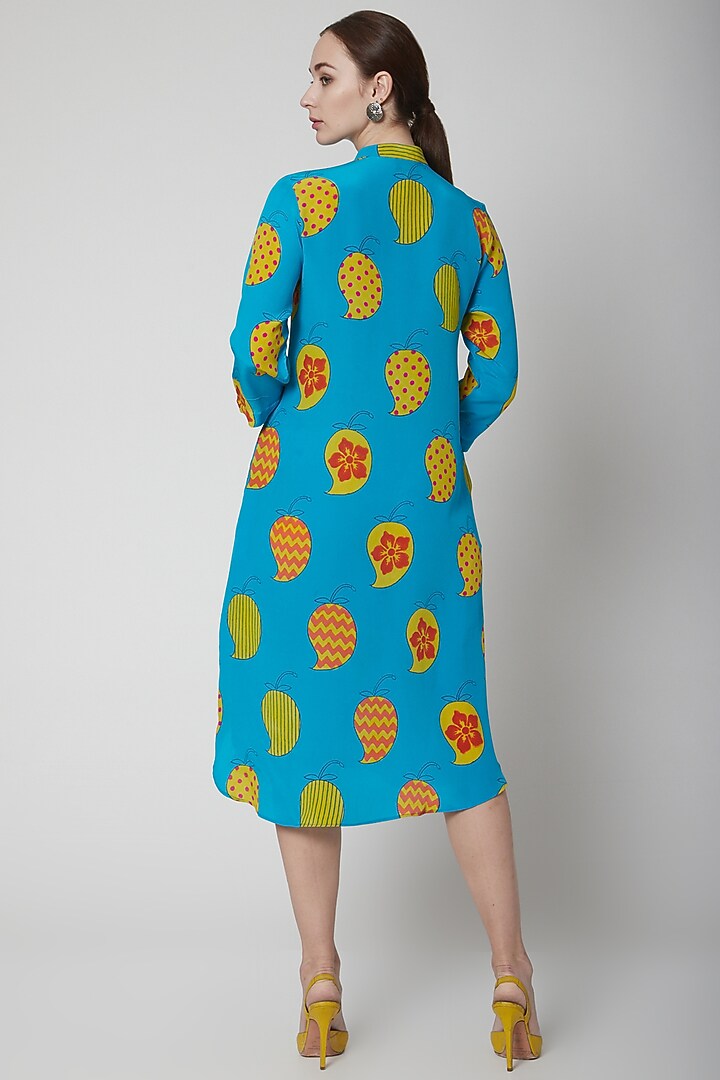 Turquoise Sanya Tunic by Anupamaa Dayal at Pernia's Pop Up Shop