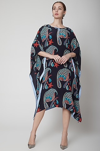 Black Crepe Silk Dress by Anupamaa Dayal