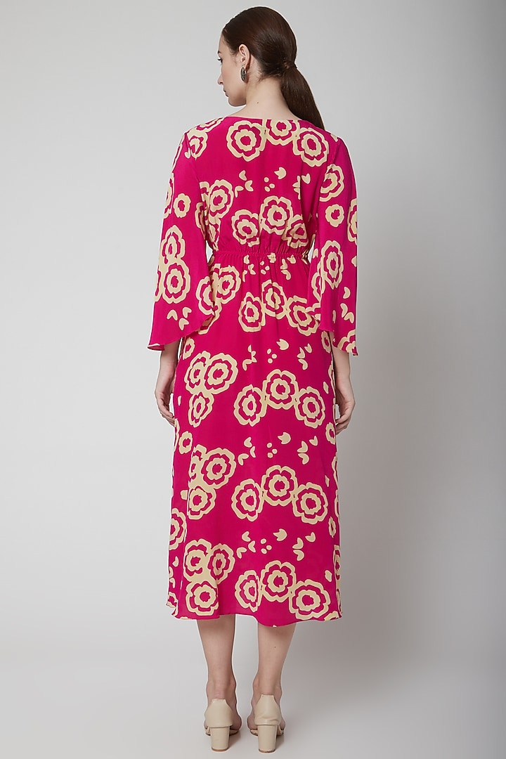 Pink Crepe Silk Summer Dress by Anupamaa Dayal at Pernia's Pop Up Shop