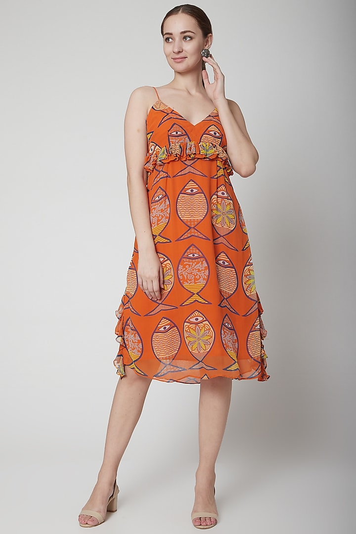 Orange Sunset Dress by Anupamaa Dayal