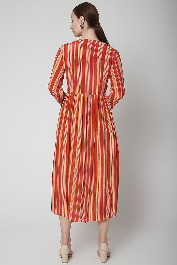 Orange Kapila Summer Dress by Anupamaa Dayal at Pernia's Pop Up Shop