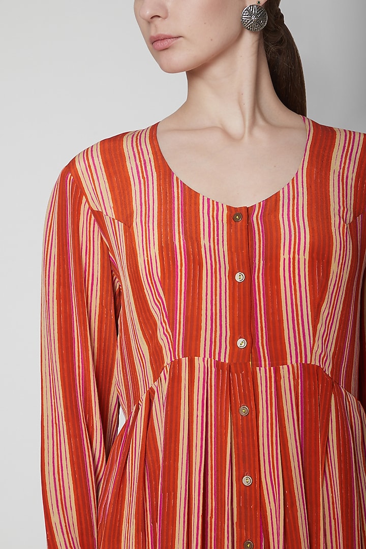 Orange Kapila Summer Dress by Anupamaa Dayal at Pernia's Pop Up Shop
