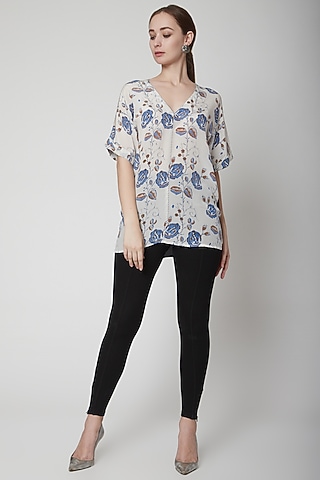 White Trishana Tunic by Anupamaa Dayal