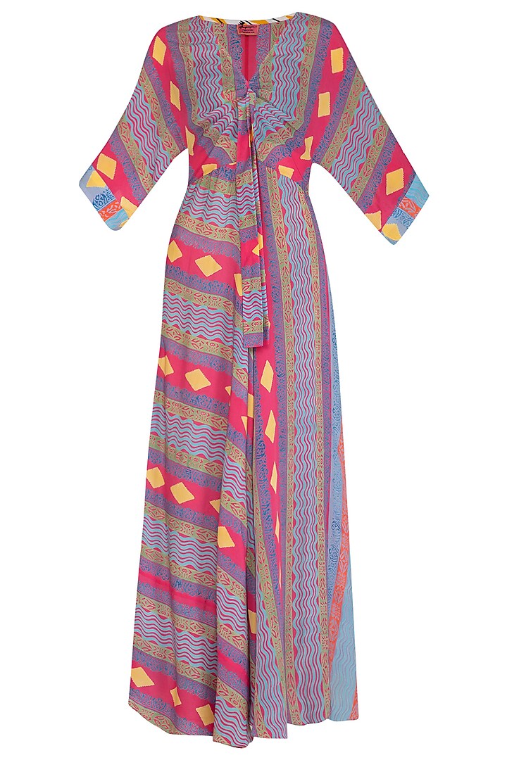 Mauve Printed Maxi Dress by Anupamaa Dayal