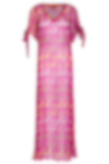 Pink Printed Maxi Dress by Anupamaa Dayal
