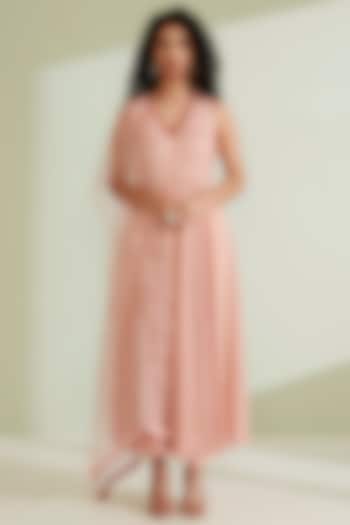 Peach Embellished Kurta Set by 1999AD By Amita & Deepak at Pernia's Pop Up Shop