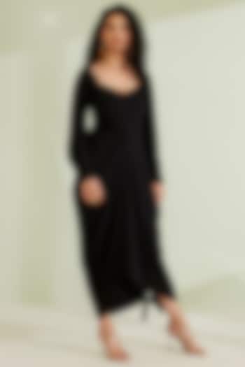 Black Crepe Dress by 1999AD By Amita & Deepak