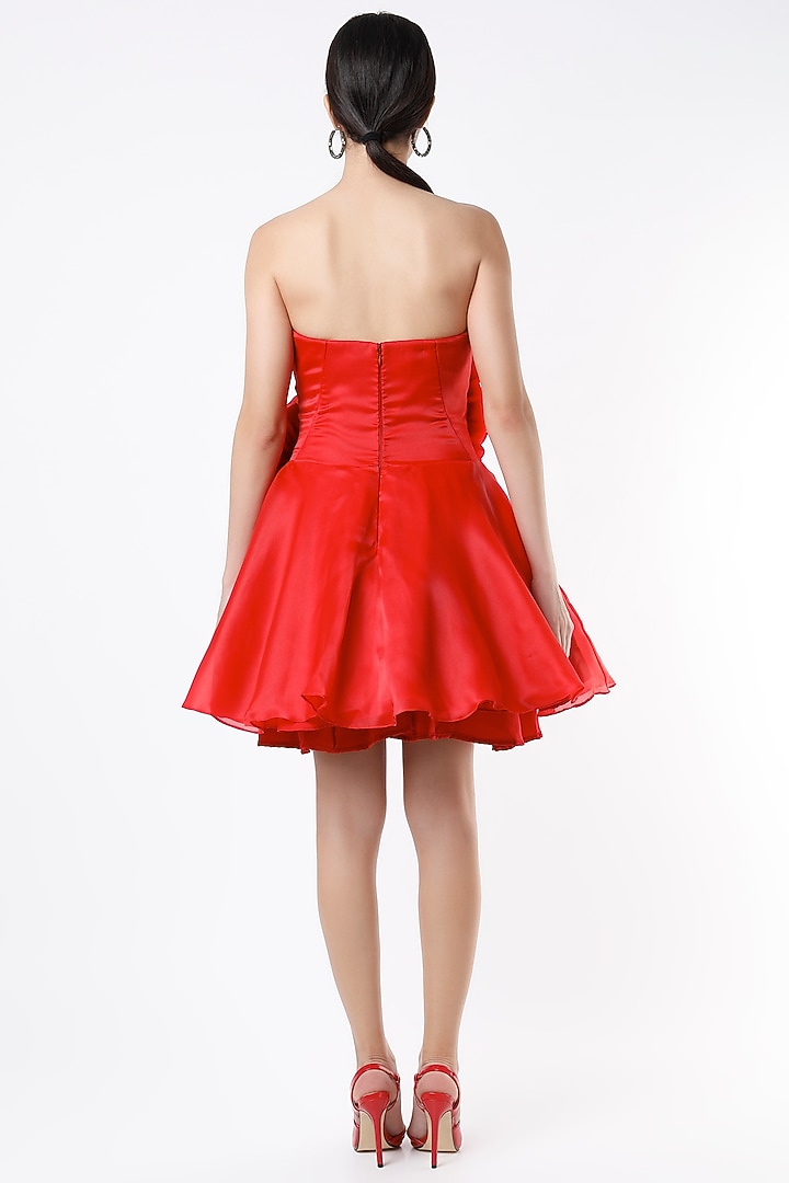 Red Rose MIni Vacation Dress by Ada Malik at Pernia's Pop Up Shop