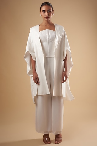 White Sequins Co-Ord Set by Ada Malik