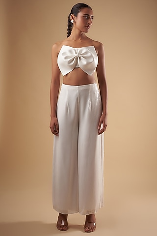 White Sequins Co-Ord Set by Ada Malik