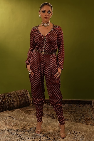 Beautiful Maroon Jumpsuits Buy Beautiful Maroon Jumpsuits Online only at Pernia s Pop Up Shop 2024