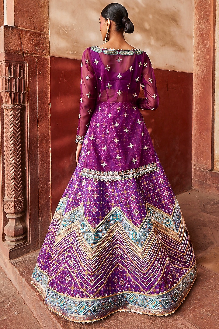 Jamuni Woven Silk Embellished Wedding Lehenga Set by Aditi Gupta at Pernia's Pop Up Shop