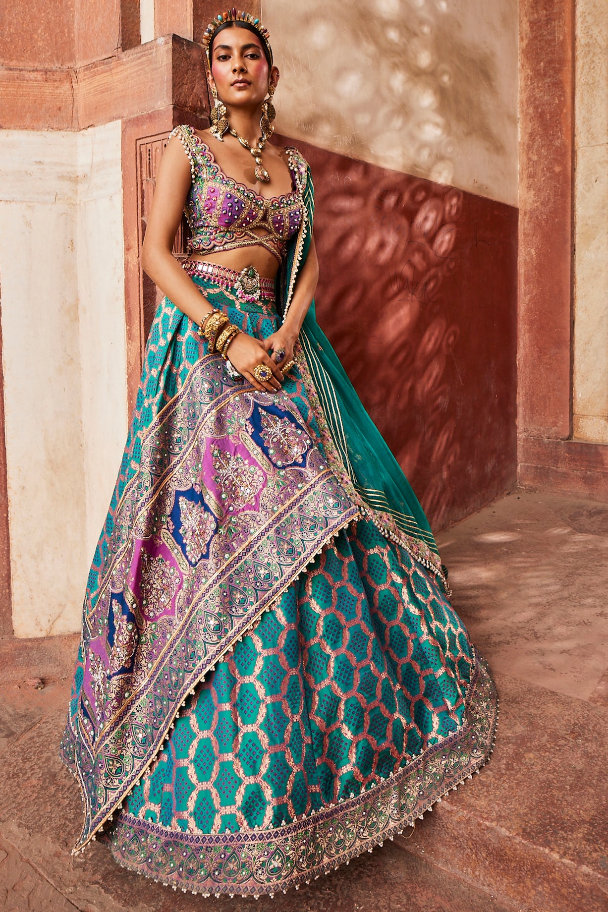 Wedding Special Looks For Royal Banarasi Lehenga Dno 10255 main image 1