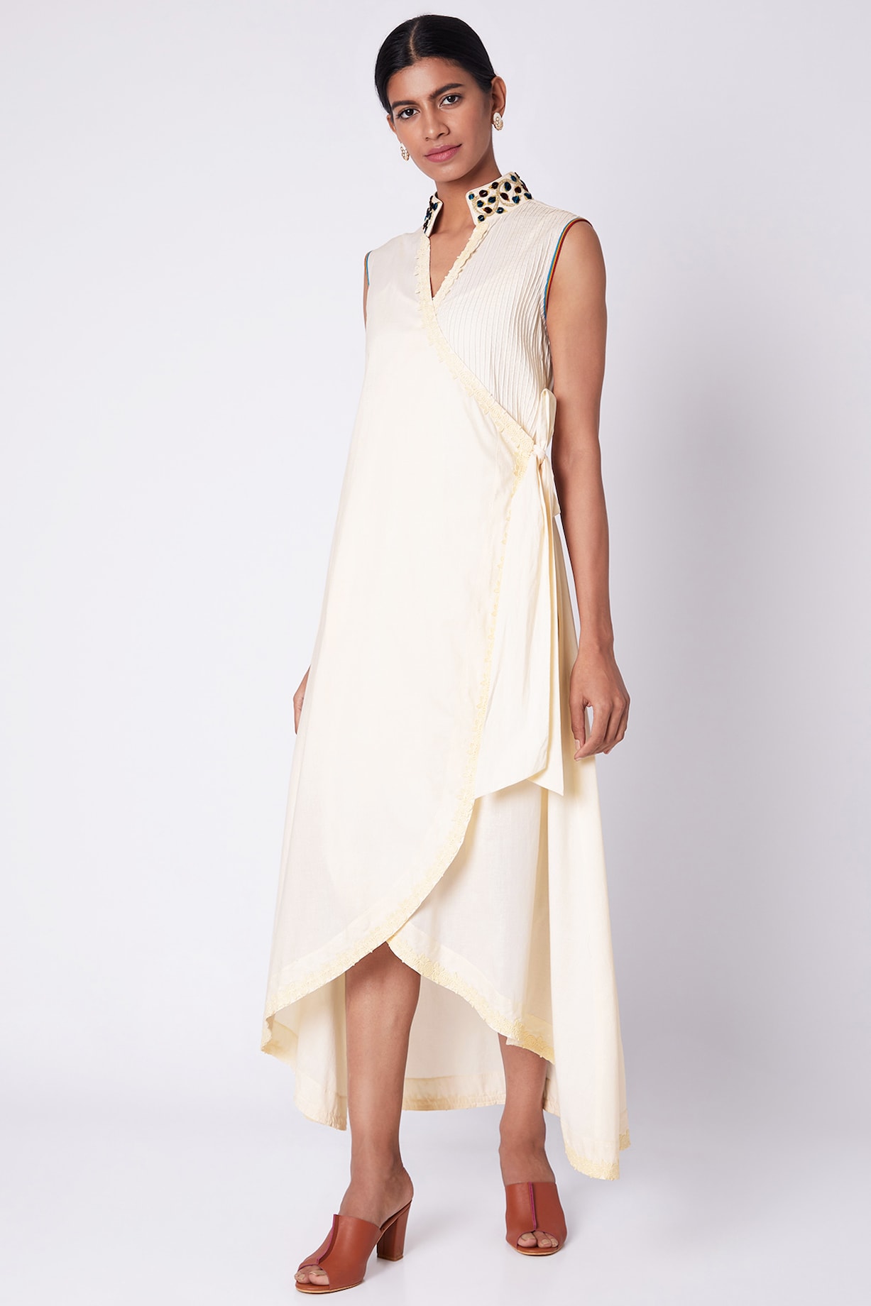 sachin and babi light blue dress Zara EMBROIDERED SHORT DRESS main image 1