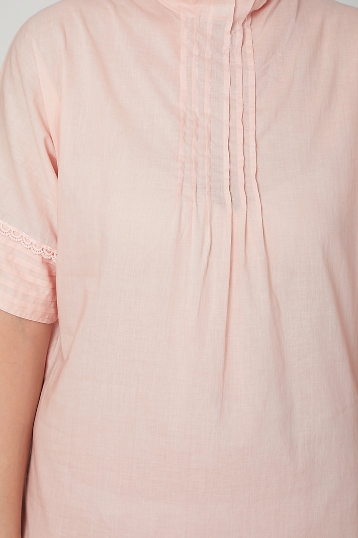 Blush Pink Embroidered Tunic by Adah at Pernia's Pop Up Shop