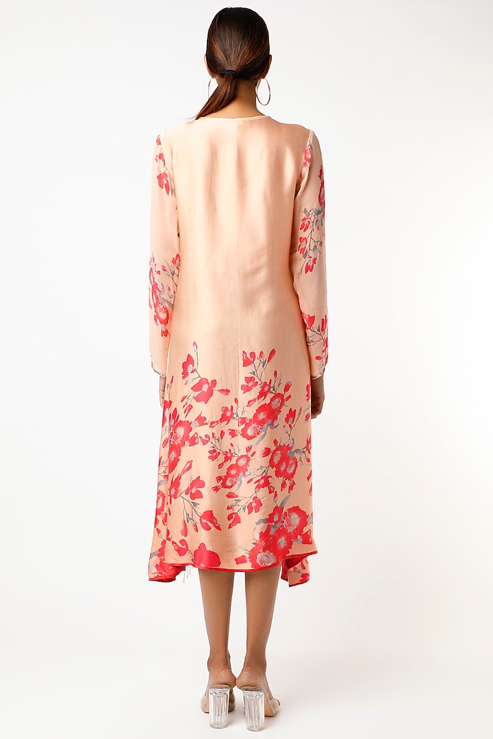 Peach Printed Tunic by Adah at Pernia's Pop Up Shop