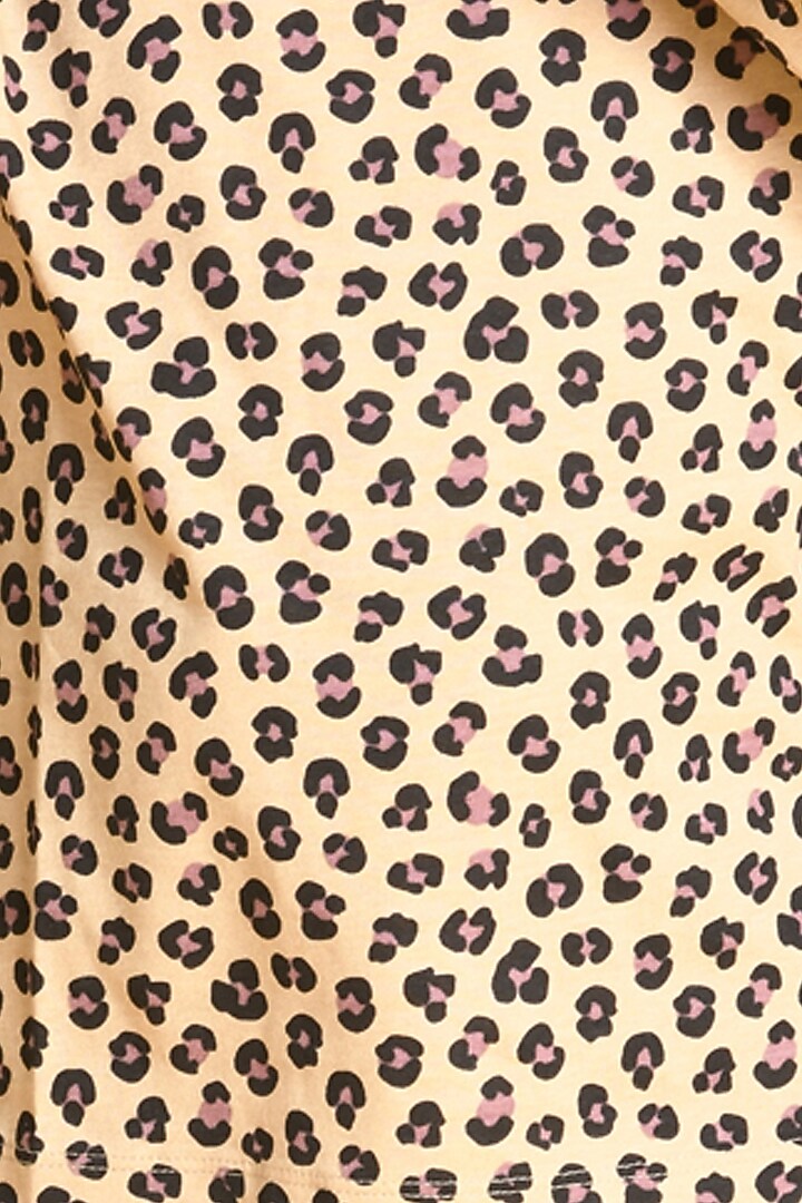 Brown Printed Pyjama Set For Girls by Anthrilo at Pernia's Pop Up Shop