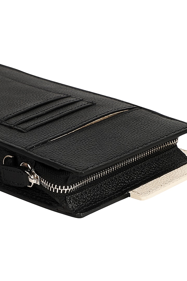 Black Leather Phone Bag by ADISEE at Pernia's Pop Up Shop