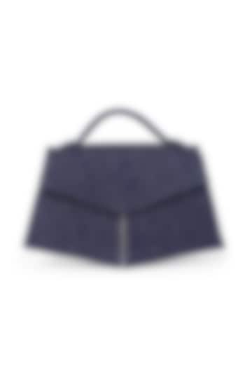 Blue Denim & Leather Handcrafted Handbag by ADISEE