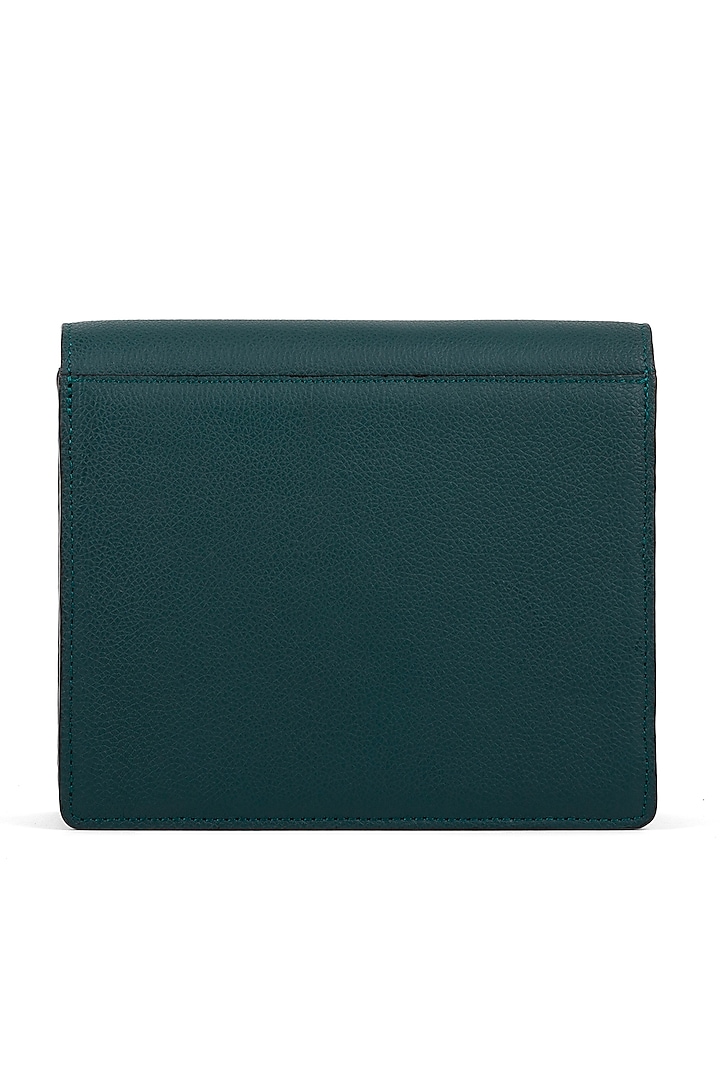 Teal Leather Crossbody Bag by ADISEE at Pernia's Pop Up Shop