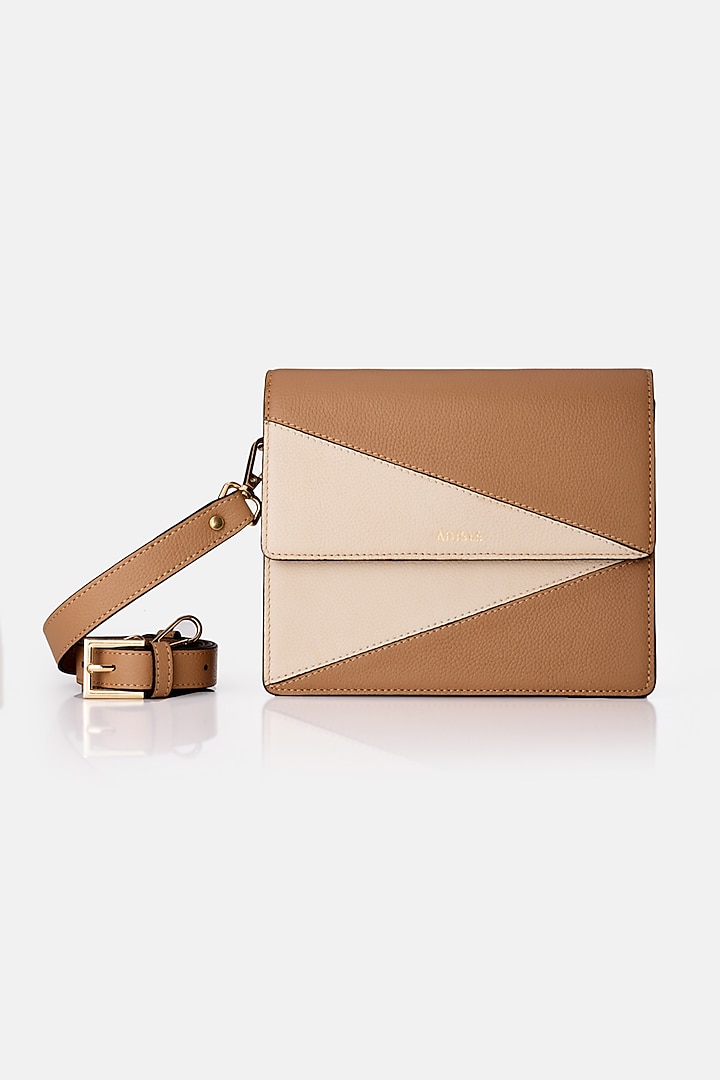 Multi-Coloured Leather Crossbody Bag by ADISEE at Pernia's Pop Up Shop