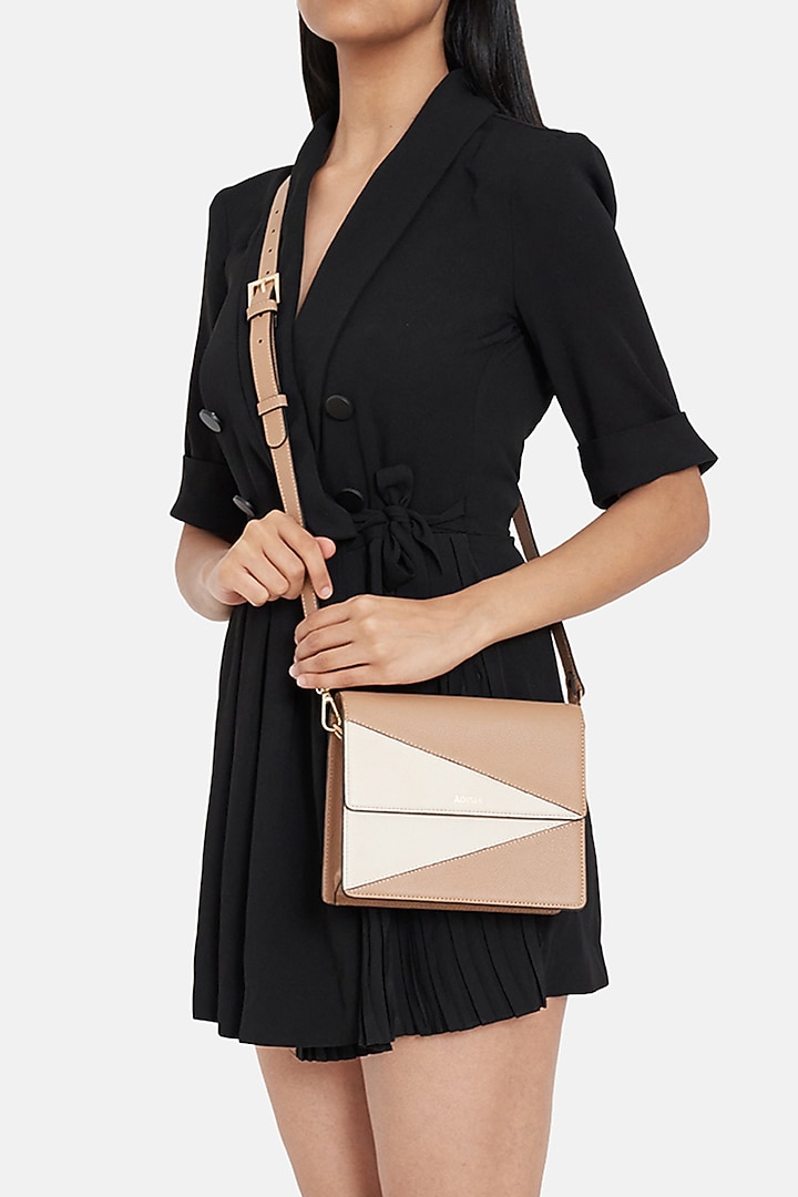 Multi-Coloured Leather Crossbody Bag by ADISEE at Pernia's Pop Up Shop