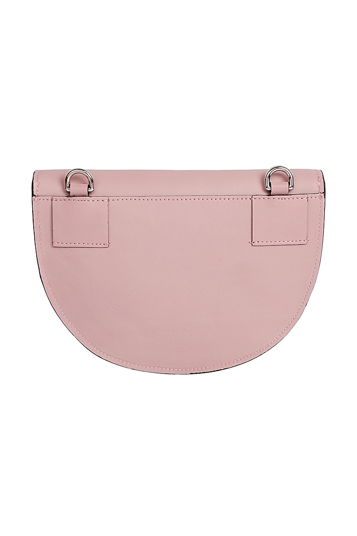 Pink Leather Handcrafted Waist Bag by ADISEE at Pernia's Pop Up Shop