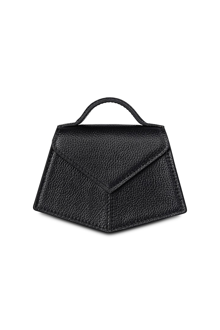 Black Leather Mini Handbag by ADISEE