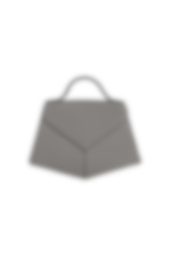 Grey Leather Mini Handbag by ADISEE