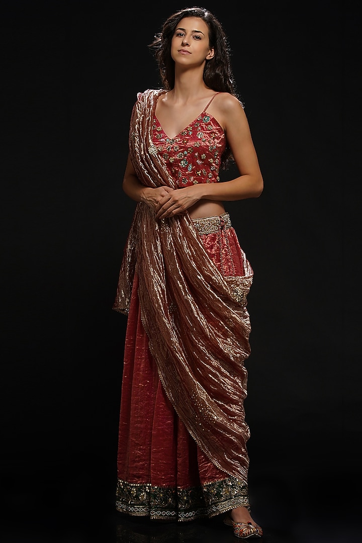 Rani Hand Embroidered Pant Set by Aditya Sikand at Pernia's Pop Up Shop